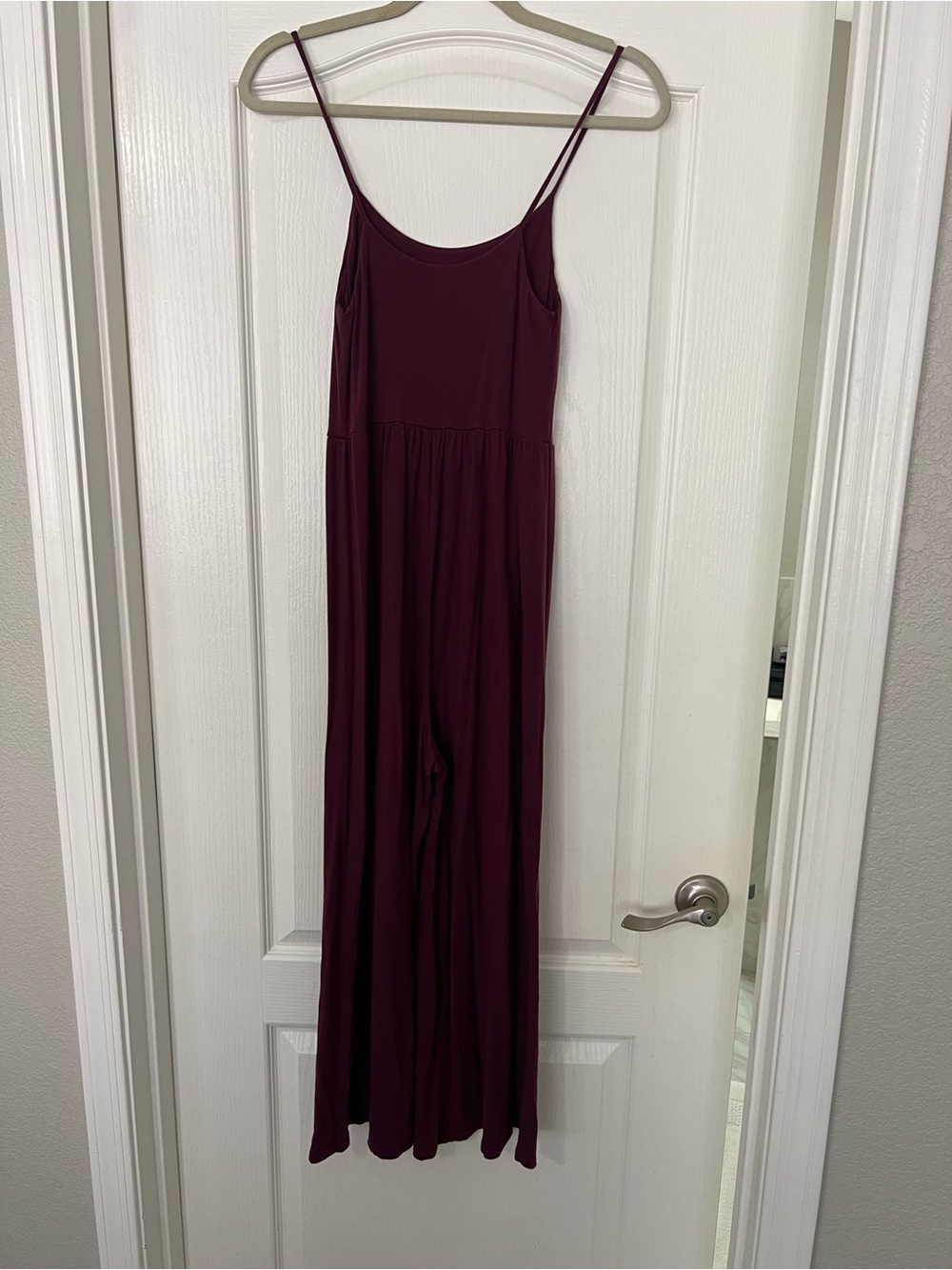 Athleta Burgundy Spaghetti-Strap romper